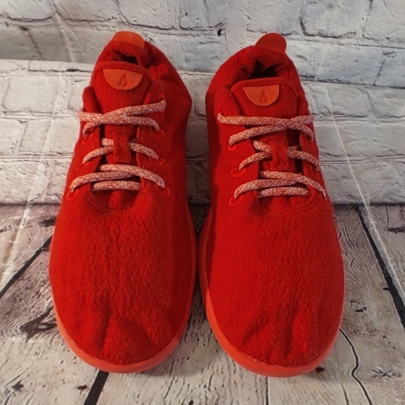 Allbirds Size 12 Men's Red Wool Runners - Picture 2 of 11